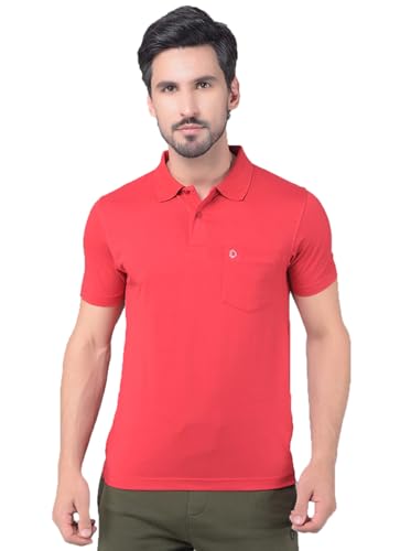 Image of Dollar Mens Cotton Casual Solid Polo Tshirt (Pack of 1)