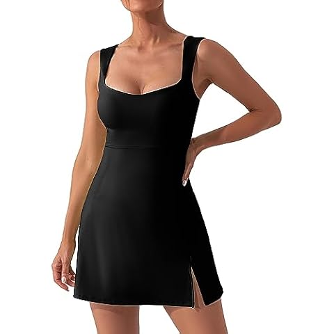 Generisch Robe de tennis femme B01 Noir Cover