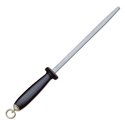 F. DICK Haushaltswetzstahl (Klingenlänge 20 cm, Wetzstahl, Klingenform rund, Schleifwerkzeug für Kochmesser, Schleifstein, Härte 65° HRC) 78111200
