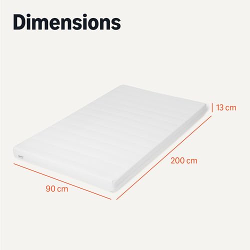 Matelas mousse visco H3 90x200 soutien moyen Amazon Basics