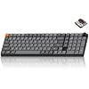 Keychron K17 Max 96% Layout QMK/Launcher Ultra-Slim Wireless/Type-C Wired Mechanical Keyboard with White LED Backlit, Low-Profile Gateron Mechanical Brown Switch Compatible with Mac Windows Linux