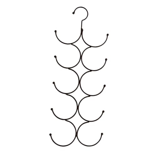 DECHOUS Multi-Layer Iron Art Hanger Scarf Tie Organizer Hanging Closet Rack Storage Supply Black