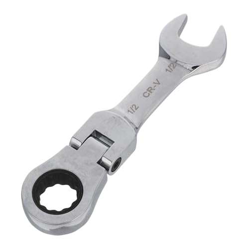 SHINEOFI Llave Mini Combinada de Carraca Reversible Llave Inglesa Corta para Reparación de Aire Acondicionado Herramienta Multifunción para Automotriz