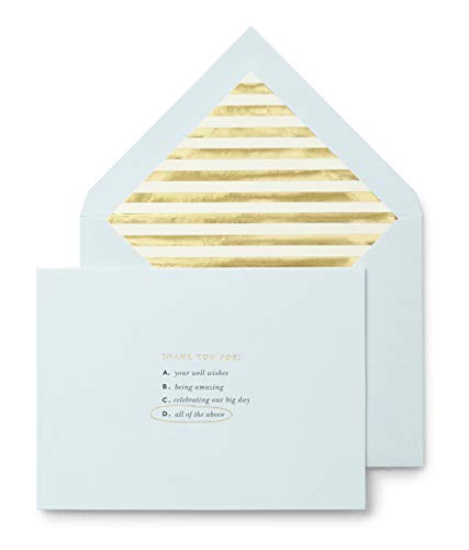 kate spade new york Bridal Note Card Set - All of the Above (Turqoise)