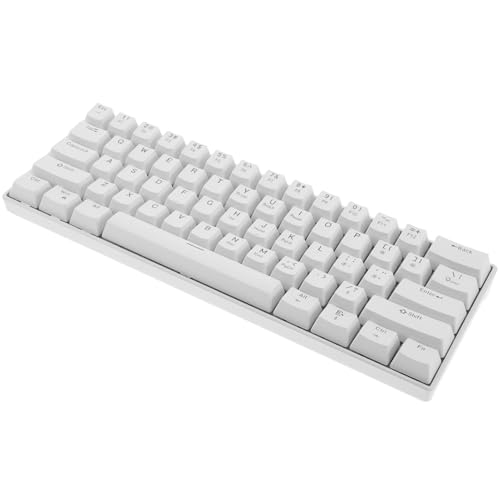 Clavier mécanique filaire gamer LED blanc compact pour éviter les fautes de frappe
