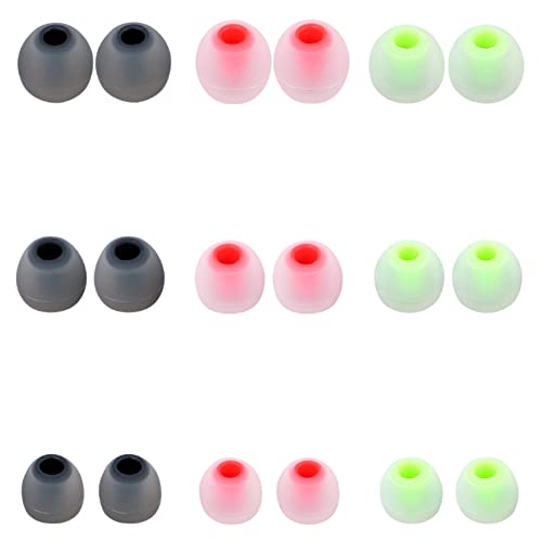 Image of Silicone Earbud Tips Earbuds Replacement Ear Tips Gels Bud for Popular in-Ear Headphones Other Inner Hole from 3.8mm - 5.1mm Earphones 9 Pairs S /M /L