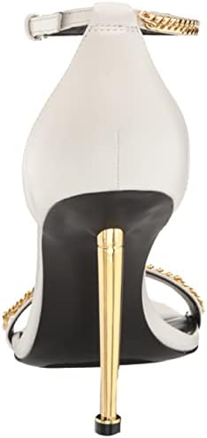 Nine West Women's Ropes Heeled Sandal, White 140, 7.5 | Image 2