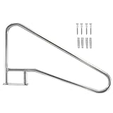 【Aplicación amplia】Adecuado para uso doméstico y comercial en interiores y exteriores. Este práctico asidero para piscina es adaptable a piscina, entrada inclinada, spa, parque acuático, etc. Es perfecto para ayudar a niños, personas mayores y discapacitados a la hora de entrar o salir de la piscina.
