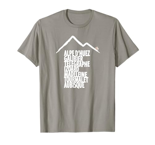 Famous Cycling Climbs in France T-shirt I. T-Shirt