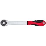 Auch für den Antrieb von Stufenschlüsseln und Radiator-Nippelschlüsseln geeignet, Mit Durchsteckvierkant für Rechts-/Linkslauf, Grobverzahnt mit 30 Zähnen, Rückschwenkwinkel von 12°