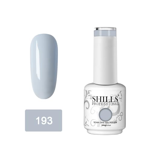 Image of SHILLS PROFESSIONAL UV /LED Soak Off Gel Finish Polish (Gel Nail Polish) Nail Art Nail Polish Color Shade 193, 15ml