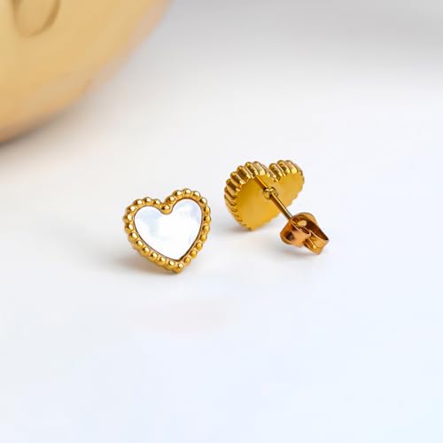 Image of Rubans Demi Fine Stainless Steel Stud Earrings Daily Gift for Women & Girls