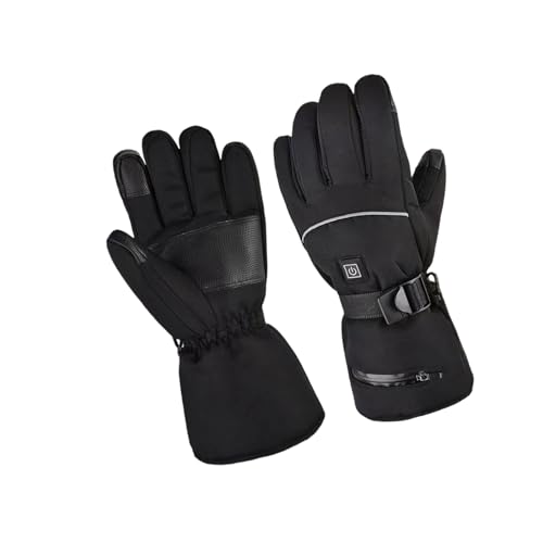 Guantes calefactables USB táctiles e impermeables al viento para exterior