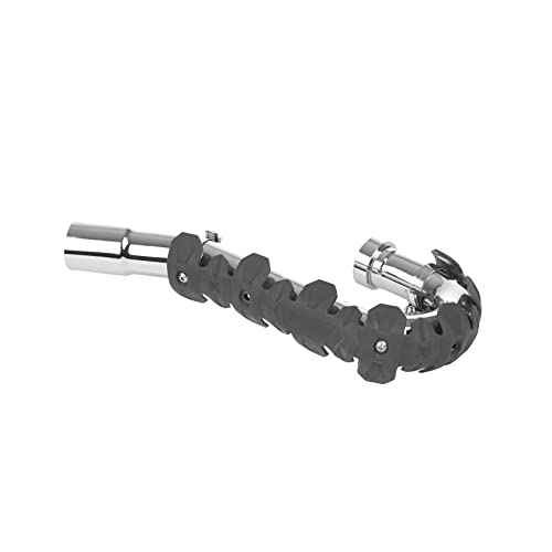 Protector de escape universal POLISPORT 8483800006 de 40cm para motos de 4 tiempos nardo gris