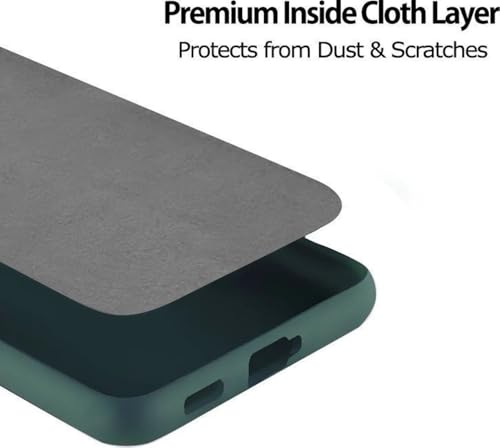 Image of FIRST MART Back Cover for Motorola Edge 60 Fusion - Magsafe Look Case, Carbon Fiber Design, Flexible, Soft Micro-Fibre Lining Inside | Green