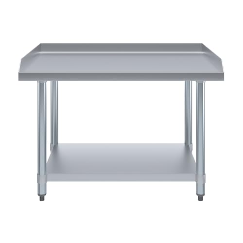 Image of AmGood Stainless Steel Equipment Stand - Heavy Duty, Commercial Grade, with Undershelf, NSF Certified (24 inch Width x 36 inch Length)
