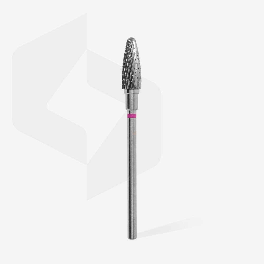STALEKS PRO – Hard-metalen frezen bit: maïs (dwars kruisvormig gesneden) I Opzetset voor manicure en pedicure, slijpset voor elektrische slijpapparaten I Nail Drill Bit (FT90V050/13)