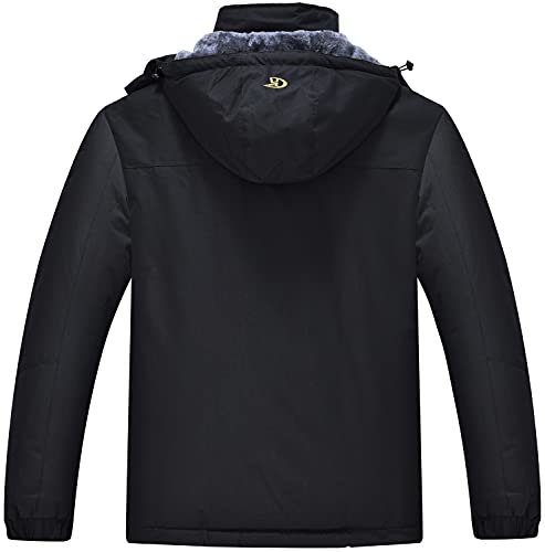 Image of QPNGRP Mens Waterproof Fleece Ski Jacket Windproof Winter Snow Coat