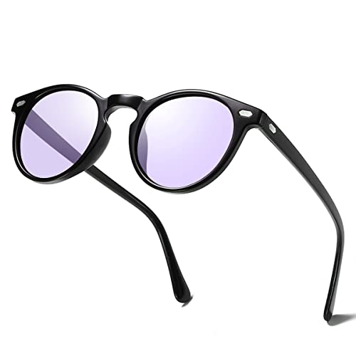 Image of K.LAVER Photochromic Polarized Sunglasses For Men Women UV Protection Round Clear Driving Glasses Anti Glare Eyewear Glasses