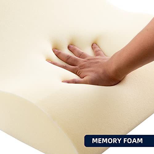 NOFFA Lesekissen für Bett und Sofa - Memory Schaum Keilkissen - Ergonomisches Rückenlehne Kopfkissen - Perfekt für Rückenunterstützung beim Entspannen, Spielen, Lesen oder Fernsehen - Breit