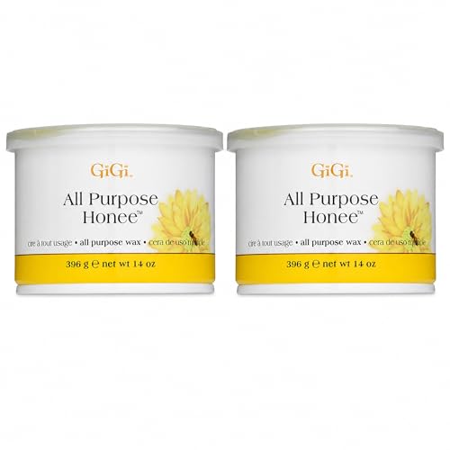 GiGi All Purpose Honee Soft Wax for Hair Removal 14 oz 2 Pack