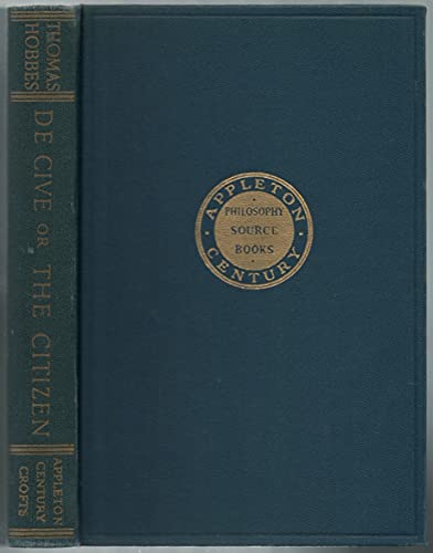 De Cive or The Citizen B000I6Y6V0 Book Cover