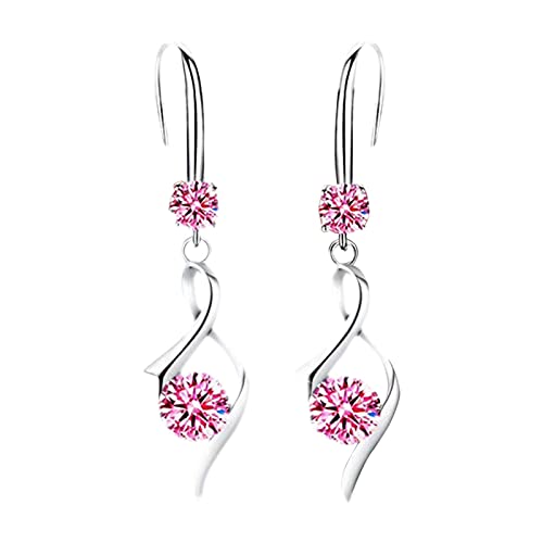 Generic Pendientes de acero inoxidable para mujer, aretes de titanio, aretes de aro de oro gruesos, aretes de oro con circonita cúbica, hipoalergénicos, ligeros, de plata de ley, talla única, Regalos