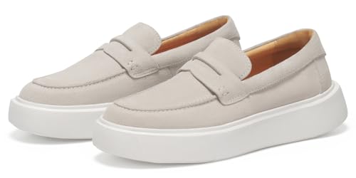 Image of Journey West Suede Slip-on Penny Loafers Sneakers Shoes for Women
