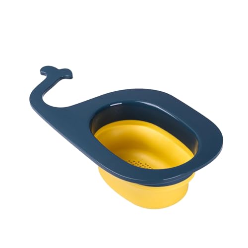 AvY241 - Juego de desagüe para canalizador de agua para cocina, plegable, con forma de ballena, filtro de esquina (C, 28 x 16,5 x 7 cm)