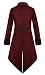 BAIHUODRESS Chaqueta Abrigo Steampunk para Hombres Abrigo Renacentista Medieval Casual Manga Largas...