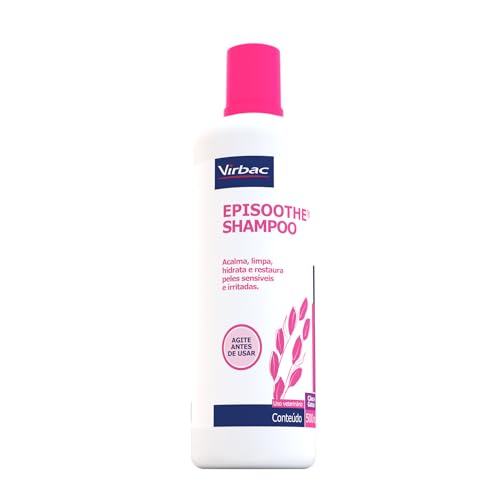 Virbac Episoothe Shampoo Tratamento Peles Sensíveis e Irritadas para Cães e Gatos 500 mL