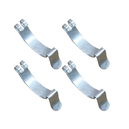 4Pcs Car Air Filter Clips, Metal Carbon Steel Air Cleaner Cover Clip Housing Box Lid Spring Clip Clamp Car Accessories for Most Car Air Filters (Silver)