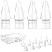 4er Pack iPencil Spitzen Hochempfindlicher iPencil Spitze Ersatzspitzen Nibs mit 10 Silikon Spitzen Abdeckung Kompatibel mit Apple Pencil 1. & 2. Generation