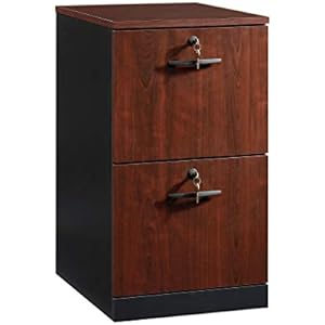 Sauder Via 2-Drawer Pedestal L: 15.55 x W: 19.45 x H: 28.54 Classic Cherry