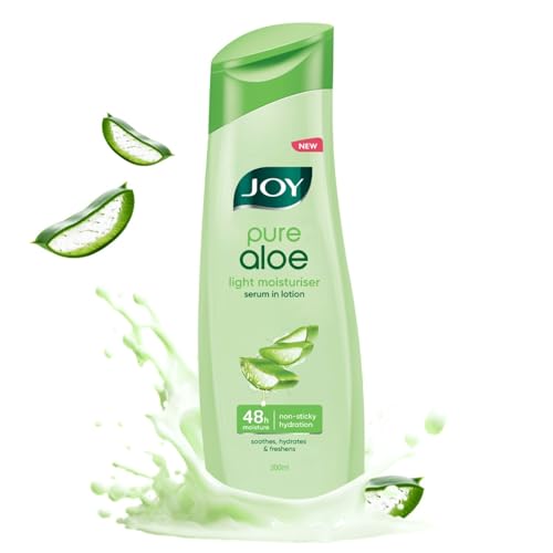 Image of Joy Pure Aloe Light Moisturising Body Lotion 300ml | 48 Hour Moisture | Soothes, Hydrates & Freshens | Ideal for Summers | For All Skin Types | Lightweight, Non Sticky & Non Greasy
