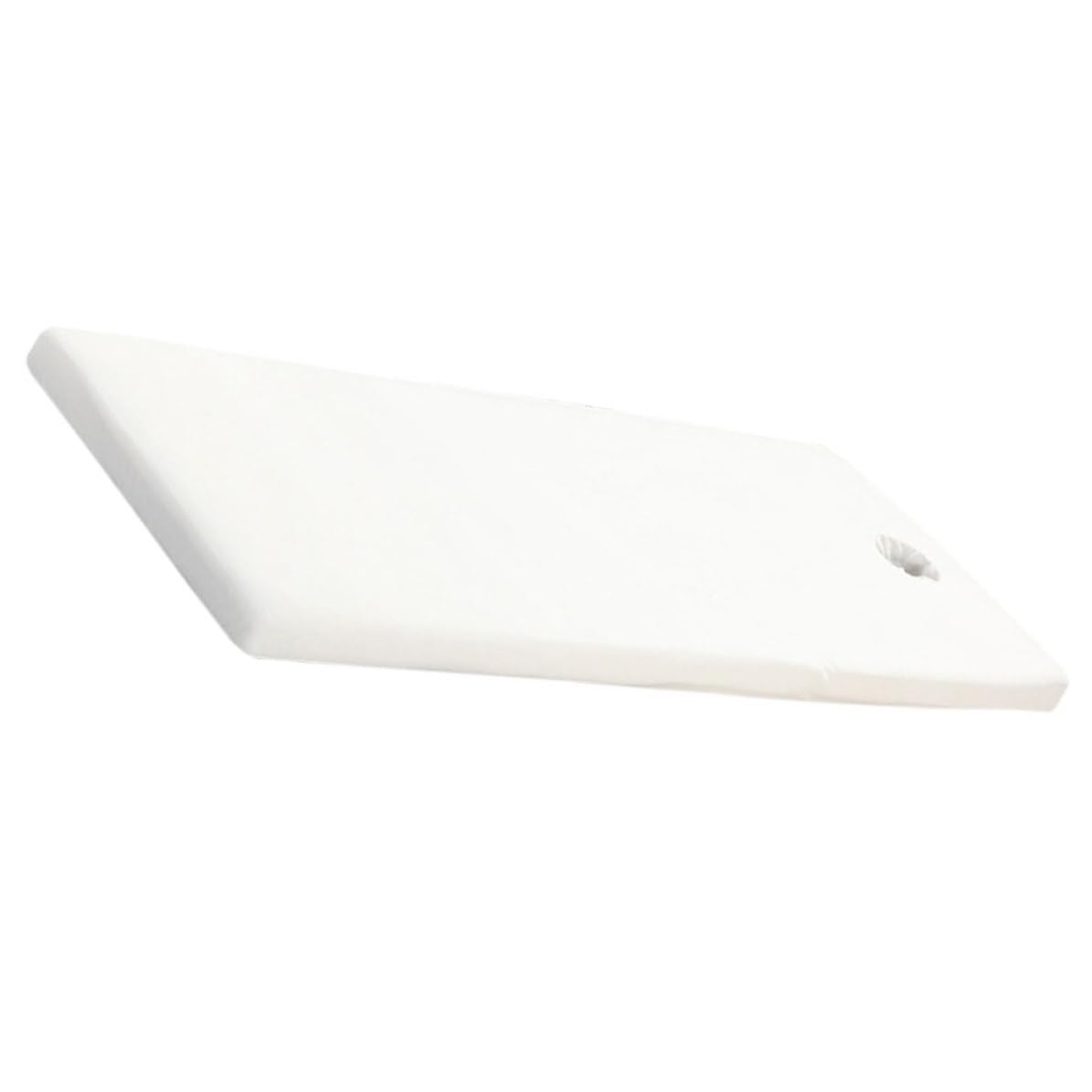 Cama de masaje funda elástica blanca de poliéster para estética y casa
