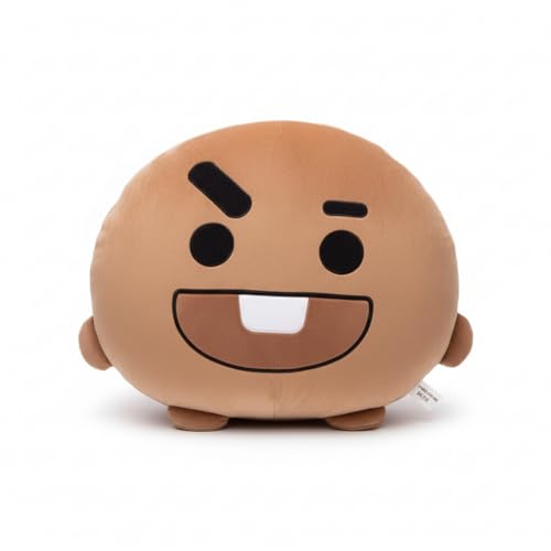 Image of MINISO BT21 SHOOKY Head-Shaped Plush Pillow 16 Inch | Soft Character Cushion Toy