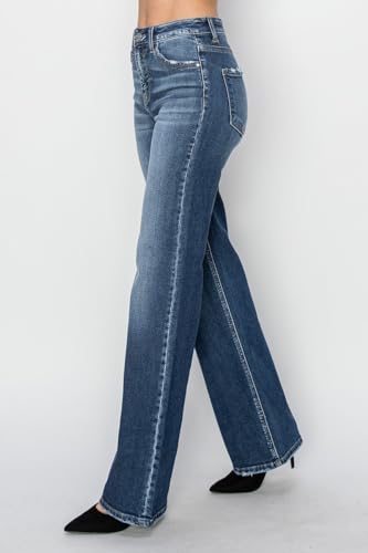 SALT TREE Risen Jeans - High Rise Straight Jeans - RDP57844