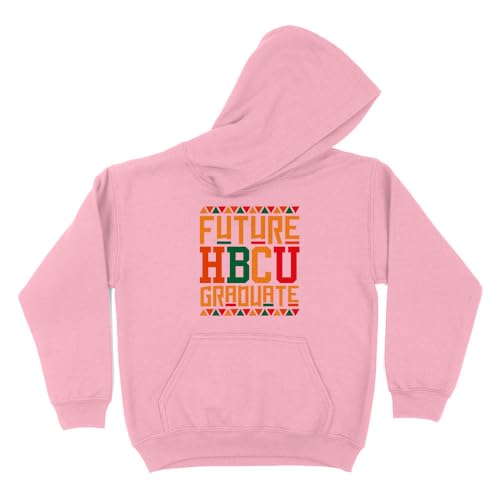 Future HBCU Graduate Kids Hoodie Sweatshirt Youth Medium Pink