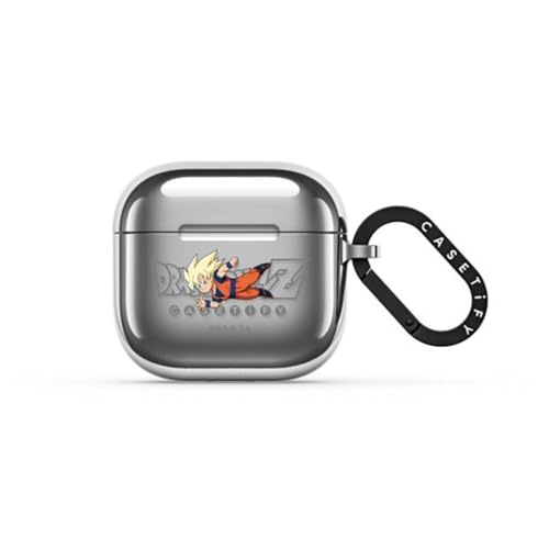 CASETiFY [Dragon Ball Z Co-Lab] �~���[ �P�[�X- AirPods 4 - SUPER SAIYAN GOKU - �V���o�[