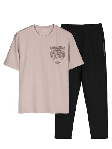 Image of BULLMER Trendy Clothing Set with Oversized T-Shirt & Pants Co-ords for Men