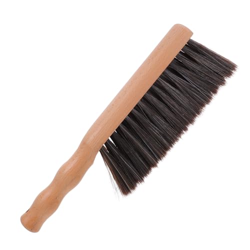 Cabilock Brosse de Nettoyage pour Poêle à Bois avec Manche en Bois, Facile à Entretenir et Enlever Cendres, Dépoussiérage Domestique