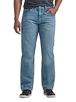 Wrangler Authentics Men's Classic 5-Pocket Relaxed Fit Jean, Bleached Denim Flex, 33W x 32L