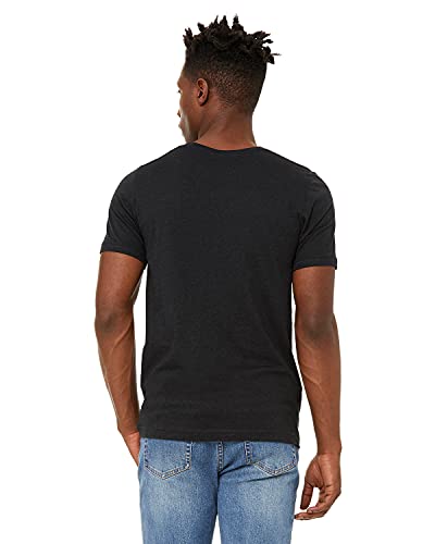 Unisex Sueded Tee - Heather Midnight Navy2