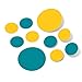Turquoise/Yellow Vinyl Wall Stickers - 2 & 4 inch Circles (30 Decals)