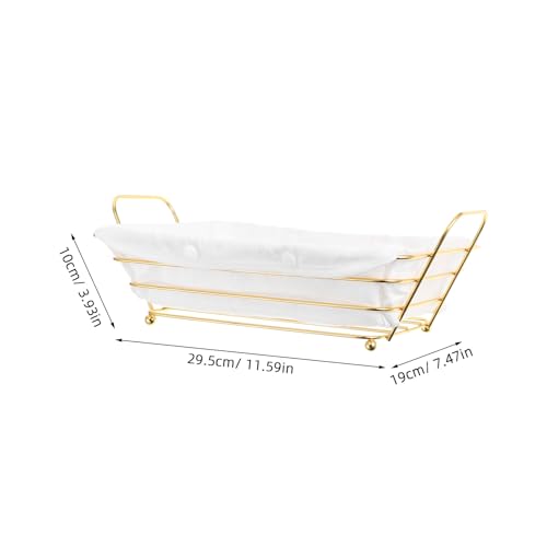 Cesta de almacenamiento de hierro dorado para cocina y despensa 8