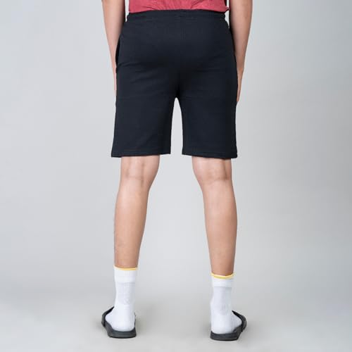 Image of Men's Solid Slim Fit Casual Shorts for Casual Wear | Stretchable Cotton Comfort Fit and High Performance for Everyday Wear | Running /Gyming Athleisure Shorts