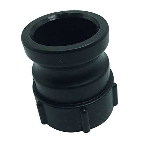 perfk IBCタンクアダプター 粗ねじ60mm〜2インチ 水タンクコネクタ/継手 1000L 水タンクアダプター 18/20/25/30リットル 積み重ね樽に適用 強酸・強アルカリ耐性、シーリングリング付き 黒