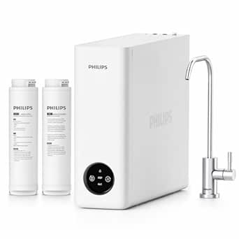 Philips AUT9360 Reverse Osmosis System, 600 GPD Under Sink Water Filter System, Tankless RO System, 2.3:1 Pure to Drain Water Filtration, Reduces TDS, NSF/ANSI 372 Certified with No Standing Water