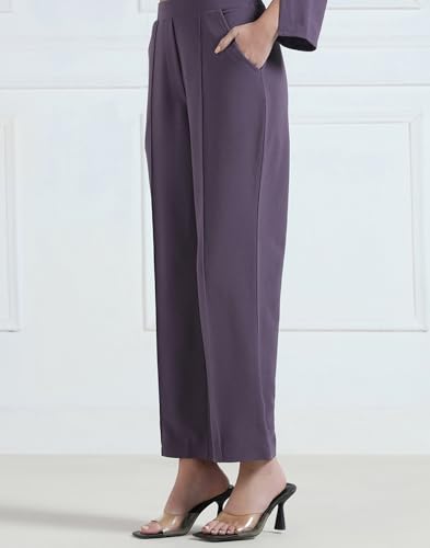 Image of Selvia Women's Lycra Top and Trouser Pant Set, Co ord Set for Women Stylish